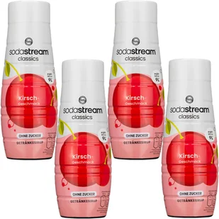 Syrop do SodaStream Wiśnia Bez Cukru 440ml x4 - Syropy i koncentraty owocowe - miniaturka - grafika 1