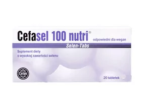 CEFAK Cefasel 100 nutri selen tabs x 60 tabl - Nutrikosmetyki - miniaturka - grafika 1