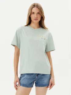 Lee T-Shirt Embroidery Pocket 112363833 Zielony Relaxed Fit - Koszulki i topy damskie - miniaturka - grafika 1