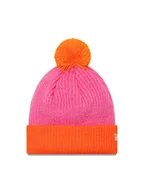 Czapki damskie - New Era Czapka Block Pom Bean 60565273 Różowy - miniaturka - grafika 1