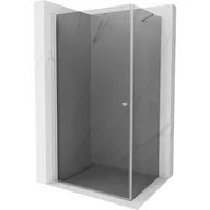 Kabiny prysznicowe - Mexen Pretoria kabina prysznicowa uchylna 100x70 cm, grafit, chrom - miniaturka - grafika 1