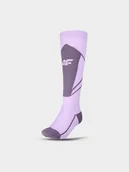 Skarpety termoaktywne - 4F Skarpety narciarskie damskie - fioletowe 35-38 - miniaturka - grafika 1