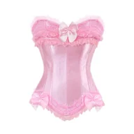 Gorsety - Satynowy gorset plus size - miniaturka - grafika 1