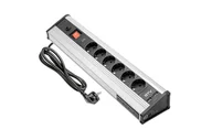 Listwy zasilające - GTV Przedłużacz biurkowy MULTI 6gn + USB GTV AE-PBMUL6U6U-53 - miniaturka - grafika 1