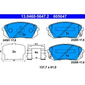 Klocki hamulcowe - Klocki hamulcowe - komplet ATE 13.0460-5647.2 - miniaturka - grafika 1
