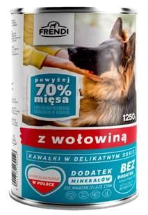 Frendi kawałki w delikatnym sosie z wołowiną i kurczakiem mix smaków 16x1250g - Mokra karma dla kotów - miniaturka - grafika 2