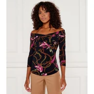 Bluzki damskie - LAUREN RALPH LAUREN Bluzka | Slim Fit - miniaturka - grafika 1