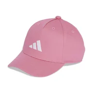 Czapki damskie - Czapka z daszkiem ADIDAS K CAP JD1331 – Różowy - miniaturka - grafika 1