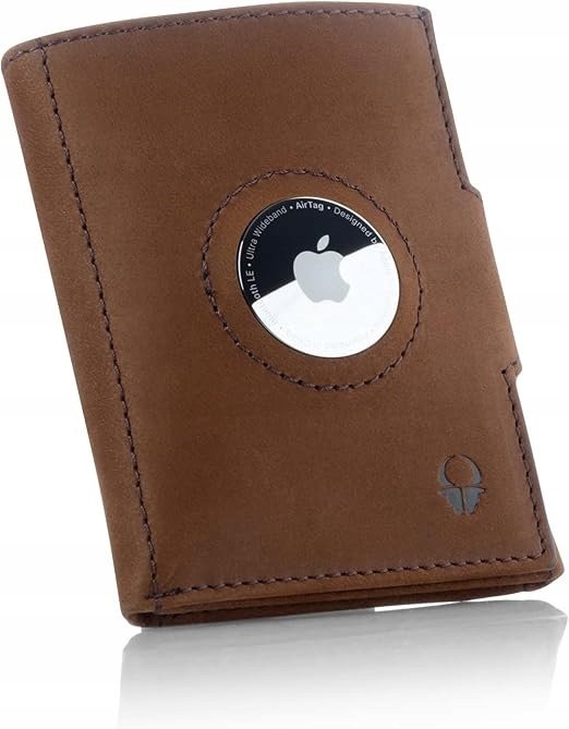 DONBOLSO Wallet Air TAG– brązowy (Vintage Braun), bez kieszonki na monety