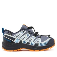 Buty trekkingowe dziecięce - Trekkingi Salomon Xa Pro V8 Waterproof L47857000 Szary - miniaturka - grafika 1