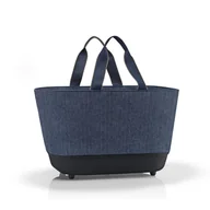 Torby i wózki na zakupy - Koszyk SHOPPINHBASKET, herringbone dark blue, Reisenthel - miniaturka - grafika 1
