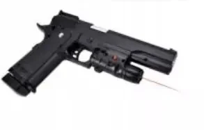 Pistolet na kulki absolutely z laserem - Zabawki militarne - miniaturka - grafika 1