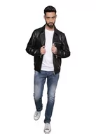 Kurtki męskie - Redskins męska kurtka skórzana Rider2 Stoner, czarny, L - miniaturka - grafika 1