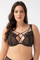 Biustonosze - Gorsenia K758 Saanvi czarny 110B Biustonosz miękki - miniaturka - grafika 1