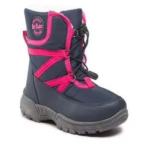 Buty dla dziewczynek - Śniegowce Lee Cooper - LCJ-22-44-1364K Navy - grafika 1