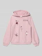 Bluzy dla dziewczynek - Bluza z kapturem o kroju regular fit z mieszanki bawełny - miniaturka - grafika 1