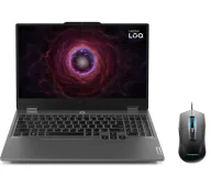 Laptopy - Lenovo LOQ 15ARP9 15,6" 144Hz R5 7235HS 16GB RAM 512GB Dysk SSD RTX4050 DLSS3 Win11 Szary Funkcje AI + Mysz 83JC00P4PB - miniaturka - grafika 1