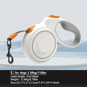 Inne - TEMU Smycz dla psa KEYPAI Heavy Duty z mechanizmem zwijania, 16 stóp, 360° bez plątania, system blokady Quick-Lock, antypoślizgowa rączka dla psów - miniaturka - grafika 1