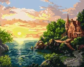 Malowanie po numerach - Zestaw do malowania po numerach. Zachód słońca ©Siergiej Łobach 40x50 cm, KHO2766 - miniaturka - grafika 1