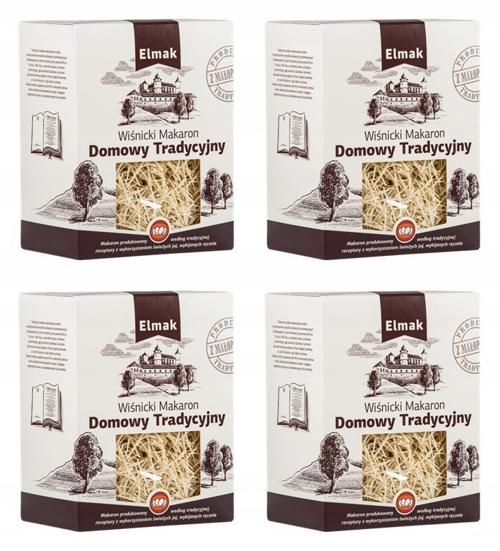 Makaron Wiśnicki Domowy Tradycyjny Nitka Cienka 250g swojski Elmak