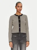 Swetry damskie - Morgan Kardigan 251-MESTA Czarny Regular Fit - miniaturka - grafika 1
