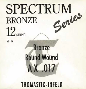 Thomastik struny do gitary akustycznej spektrum z brązu seria bezniklu zestaw SB210 12-strunowy ekstra lekki .010-.050 SB211 - Struny gitarowe  - miniaturka - grafika 1