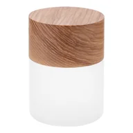 Noże stołowe - Naturalna lampa stołowa ze ściemniaczem i szklanym kloszem (wys. 10,5 cm) Lemelia – Gingko - miniaturka - grafika 1