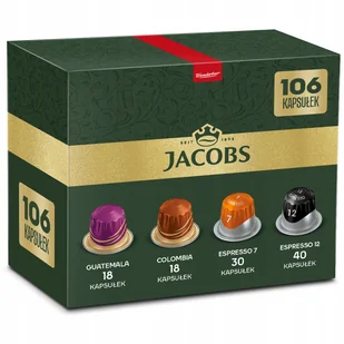 Kapsułki Jacobs do Nespresso(r)* mix kaw Espresso, zestaw 106 kaw - Kawa w kapsułkach i saszetkach - miniaturka - grafika 1