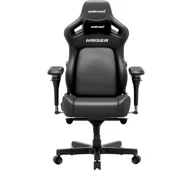 Fotele gamingowe - Anda Seat Kaiser 4 V2 XL Gamingowy do 150kg Skóra ECO Czarny - miniaturka - grafika 1