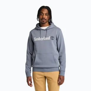 Bluza męska Timberland Linear Logo Hoodie folkstone gray - Bluzy męskie - miniaturka - grafika 1