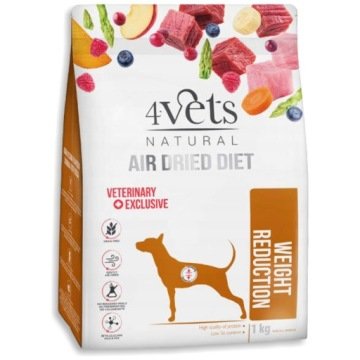 DOLINA NOTECI 4Vets Natural Weight Reduction karma suszona dla psów z nadwagą i otyłością 1 kg