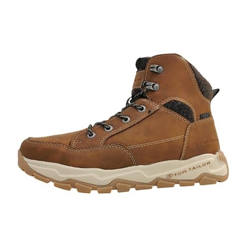 Tom Tailor Męskie 4280310015 modne kozaki, koniak, 42 EU, koniak, 42 EU