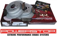 Tarcze hamulcowe - Tylne klocki Z36 + WIERCONE nacinane tarcze hamulcowe POWERSTOP EVOLUTION Dodge Durango 2004-2009 - miniaturka - grafika 1