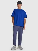 Spodnie sportowe męskie - 4F Spodnie dresowe joggery męskie - granatowe L - miniaturka - grafika 1