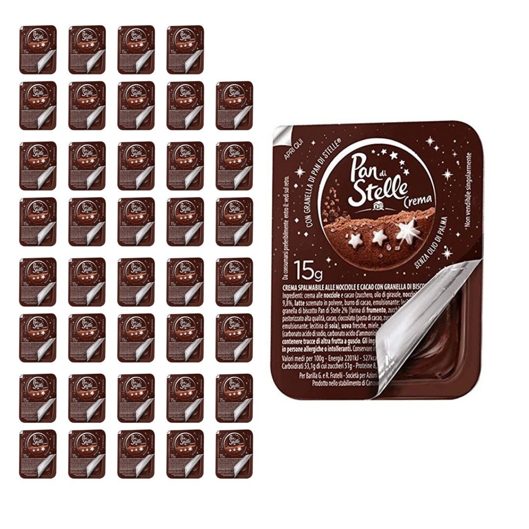 Krem kanapkowy monoporcja zestaw 40x15g - Pan di Stelle