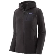 Bluzy sportowe damskie - Bluza damska Patagonia R1 Air Full Zip Hoody Rozmiar: S / Kolor: czarny - miniaturka - grafika 1