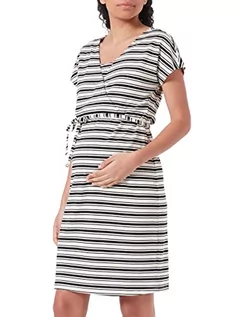 Sukienki ciążowe - Noppies Maternity damska sukienka Bristol z krótkim rękawem, Black-P090, XL, Black - P090, 42 - grafika 1