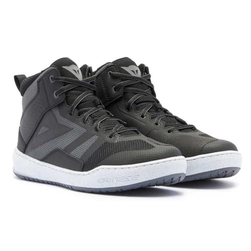 DAINESE Suburb Air Shoes letnie buty motocyklowe, materiał męski, Czarny Biały Żelazko Szary, 44 EU