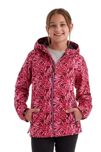killtec Dziewczęca kurtka softshell/outdoorowa z kapturem, kurtka softshellowa z nadrukiem, kurtka puchowa z kapturem, 140, 43200-000 - Kurtki i płaszcze dla dziewczynek - miniaturka - grafika 1