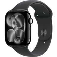 Smartwatch - Apple Watch 11 GPS 46mm z aluminium onyks pasek sportowy S/M Czarny - miniaturka - grafika 1