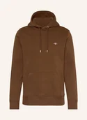 Bluzy męskie - Gant Bluza Z Kapturem braun - GANT - miniaturka - grafika 1