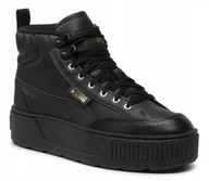 Sneakersy damskie - Sneakersy Puma Karmen MID 385857-02 Sportowe Za Kostke Ciepłe Wysokie Skóra - miniaturka - grafika 1