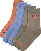 Skarpetki dla dzieci - vidaXL Skarpetki dziecięce, 5 par, z nadrukiem małpki, EU 23-26 - miniaturka - grafika 1