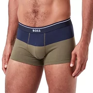 Kąpielówki męskie - BOSS Men's Colorblock Trunk, Open Green, M, Open Green - miniaturka - grafika 1
