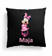 Poduszki dekoracyjne - Foto Poduszka Czarna Myszka Miki Minnie +IMIĘ #3 - miniaturka - grafika 1