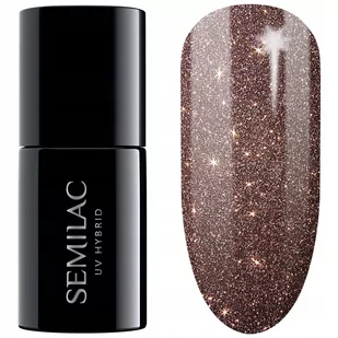 Semilac SEMILAC 333 SHINE BROWN Cat eye Lakier hybrydowy 5902751439953 - Lakiery hybrydowe - miniaturka - grafika 1