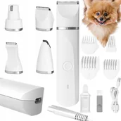 Maszynki i nożyczki dla psów - Golarka Dla Zwierząt Do Strzyżenia Z 4 Końcówkami Pilnik Do Pazurów Trymer - miniaturka - grafika 1