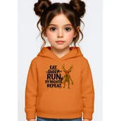 Bluzy dla dziewczynek - BLUZA DZIECIĘCA Z KAPTUREM 99 NOCY W LESIE ROBLOX 110-116 PREZENT - miniaturka - grafika 1