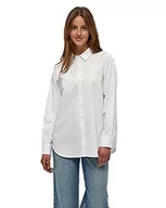Koszule damskie - Minus Damska koszula oversize Vaia, 200 biały, 40 - miniaturka - grafika 1