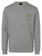 Bluzy męskie - Lyle & Scott Męska bluza nierozpinana Mężczyźni Bawełna szary marmurkowy, S - miniaturka - grafika 1